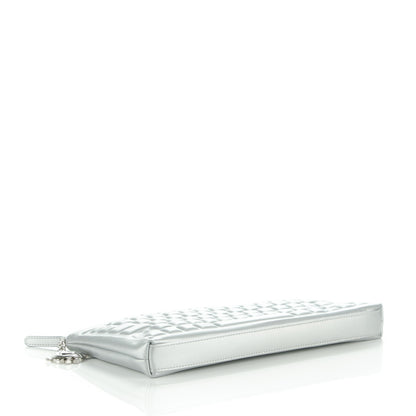 Chanel Metallic Calfskin Keyboard Pouch Silver 4 of 7