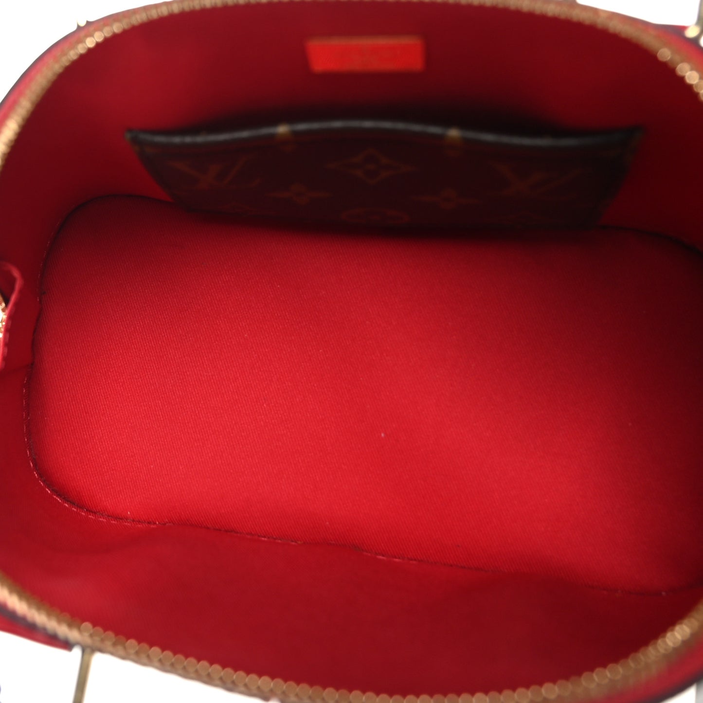 Patent Monogram Alma BB Scarlet