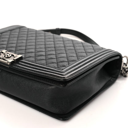 Chanel Calfskin Quilted Large Boy Flap Black 9 of 9