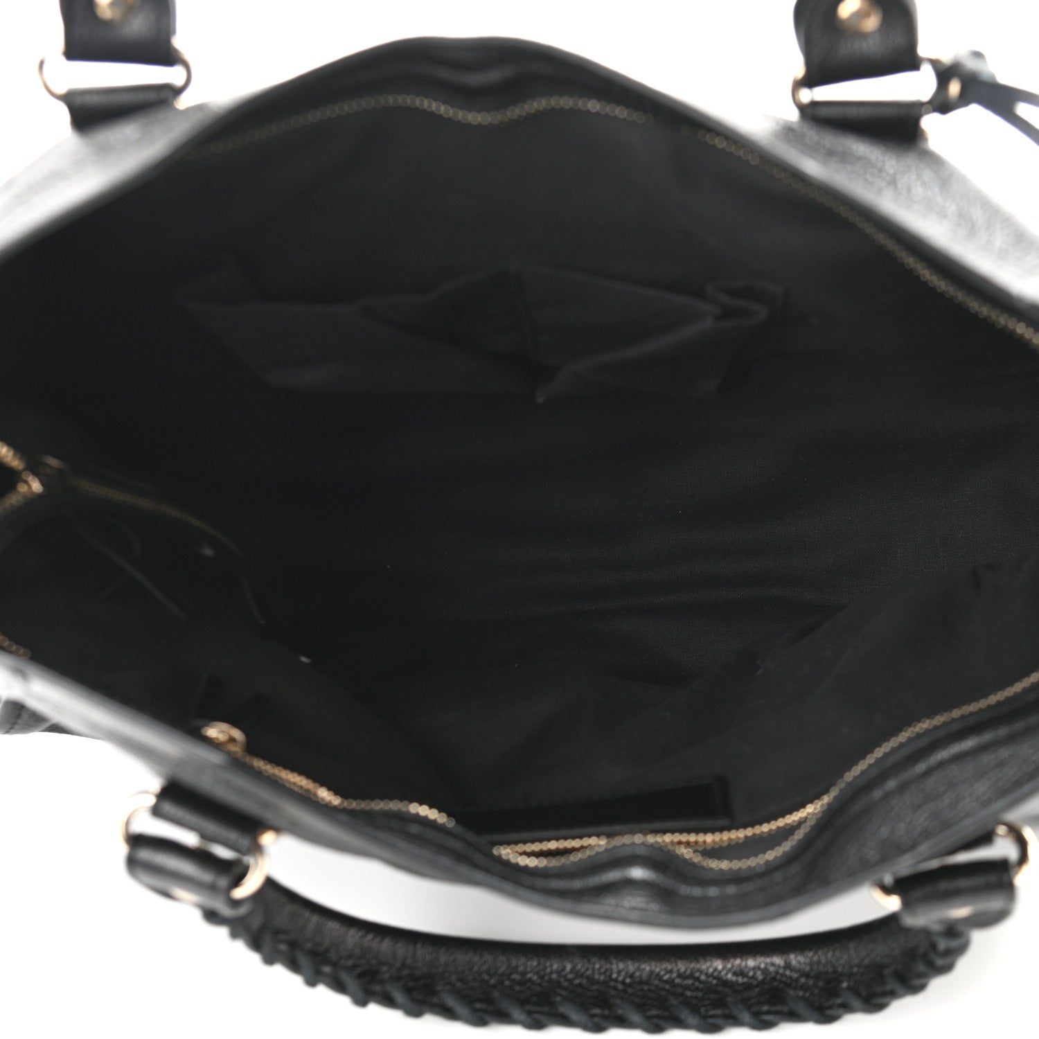 Balenciaga Chevre Gold Metallic Edge Hardware City Black 5 of 10