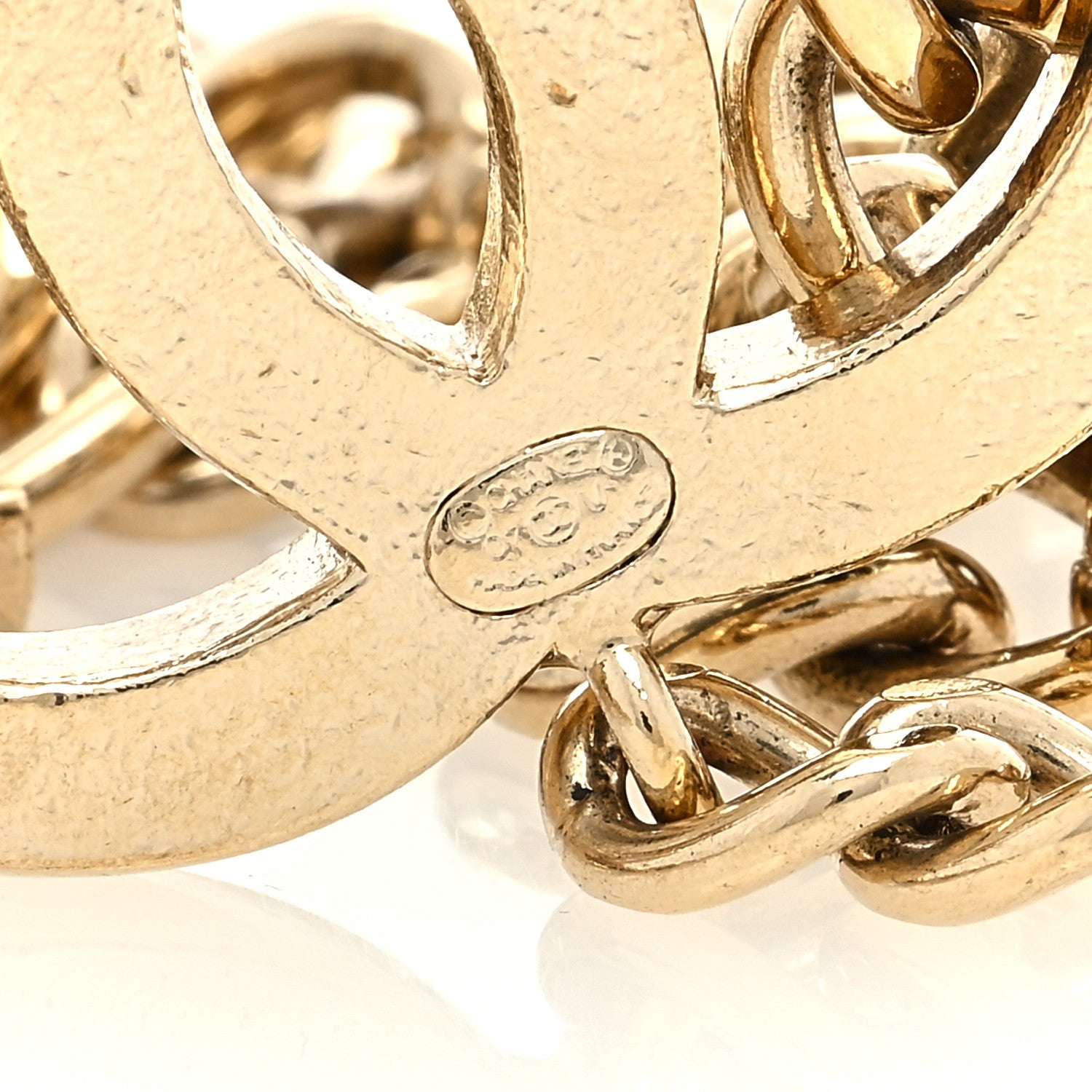 Chanel Enamel CC Chain Logo Belt Gold Black 3 of 3