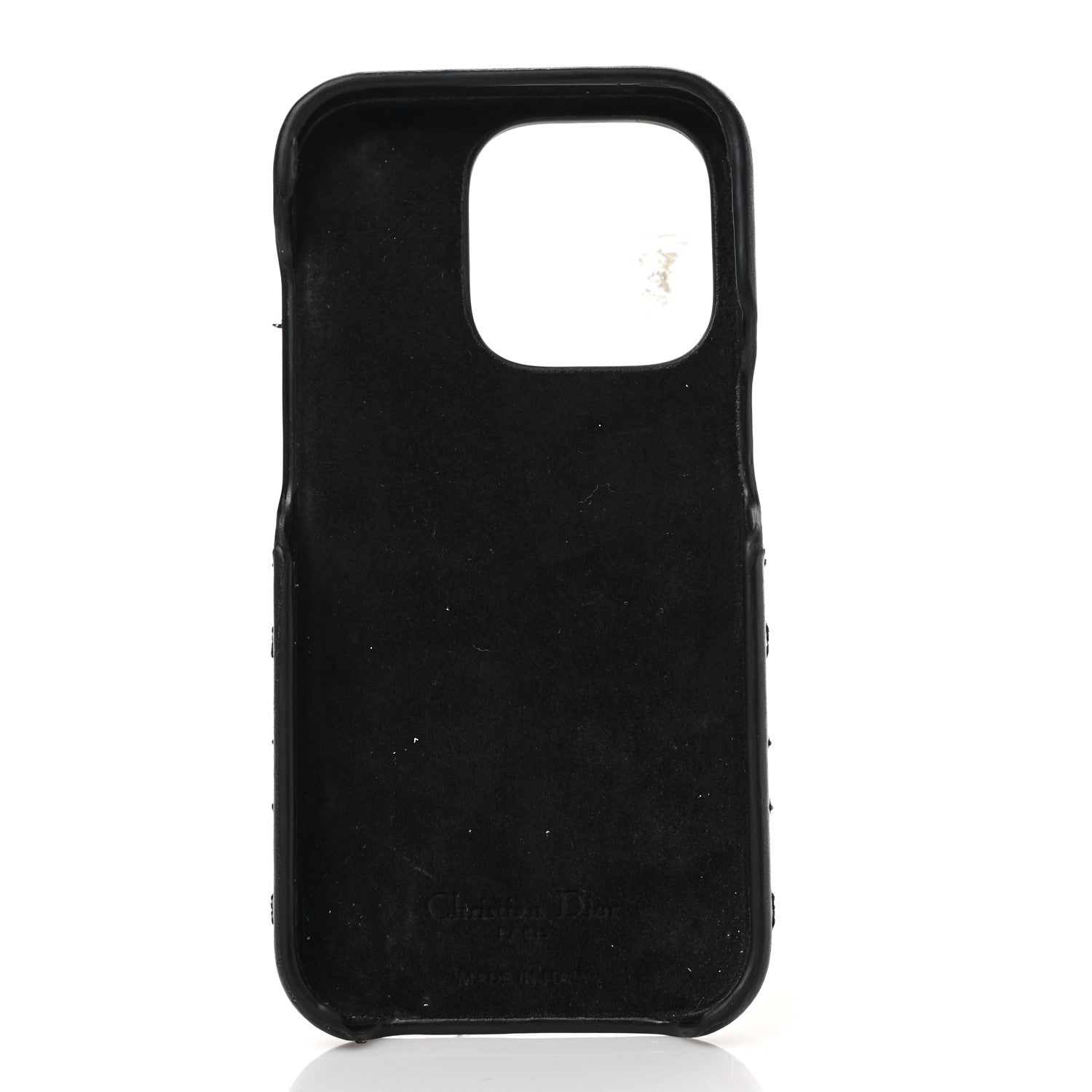 Christian Dior Lambskin Cannage Lady Dior Tech iPhone 14 Pro Case Black 3 of 5