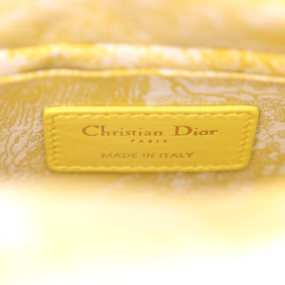 Christian Dior Wicker Oblique Dioriviera Medium Lady D-Joy Bag Natural Fluorescent Yellow 6 of 11