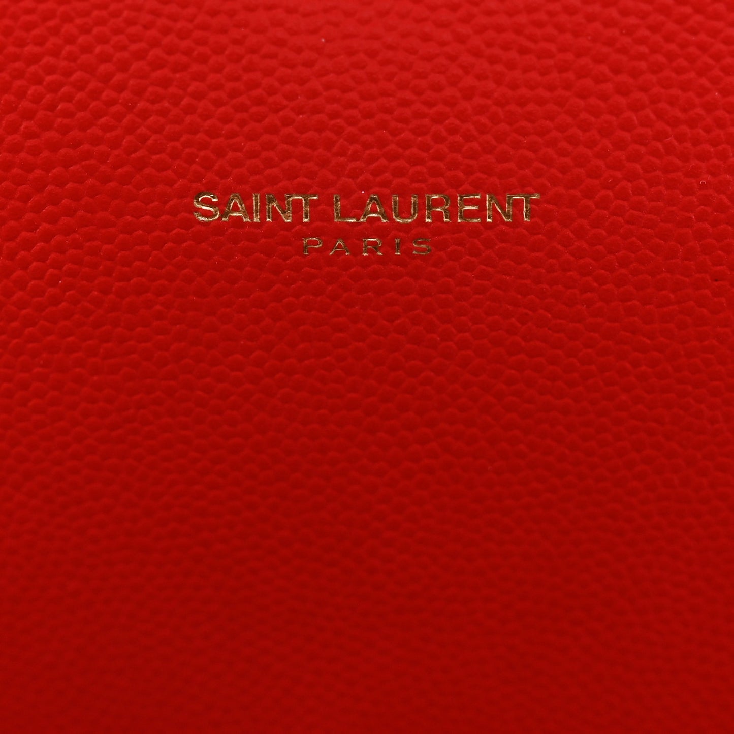 Grain De Poudre Matelasse Chevron Large Monogram Satchel Lipstick Red