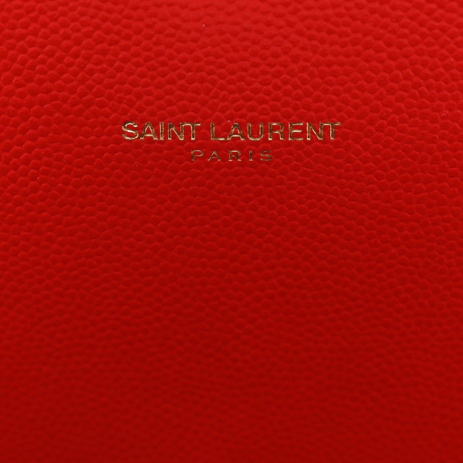 Saint Laurent Grain De Poudre Matelasse Chevron Large Monogram Satchel Lipstick Red 8 of 10