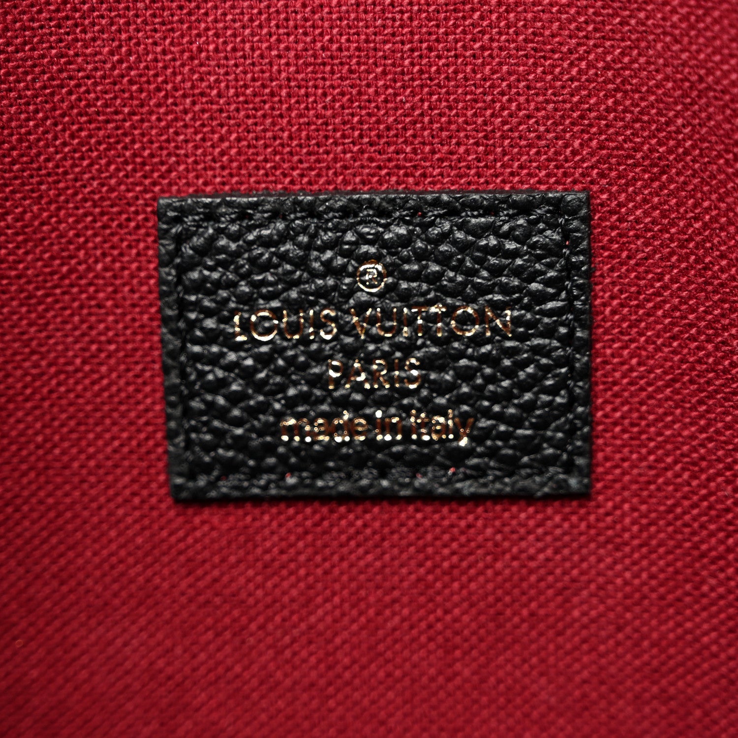 Louis Vuitton Empreinte Monogram Giant Felicie Pochette Black Beige 7 of 9
