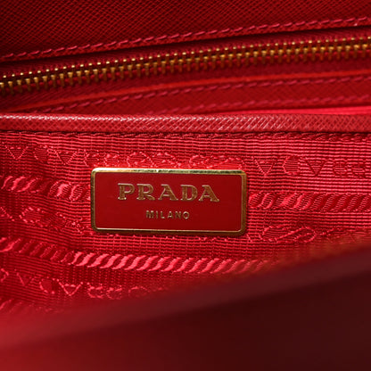 Prada Saffiano Lux Extra Large Galleria Double Zip Tote Fuoco 6 of 9