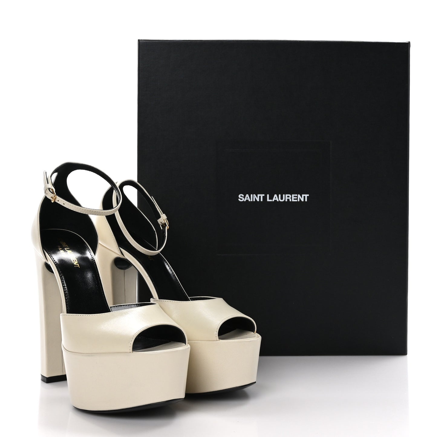 Lambskin Jodie Platform Sandals 39.5 Pearl
