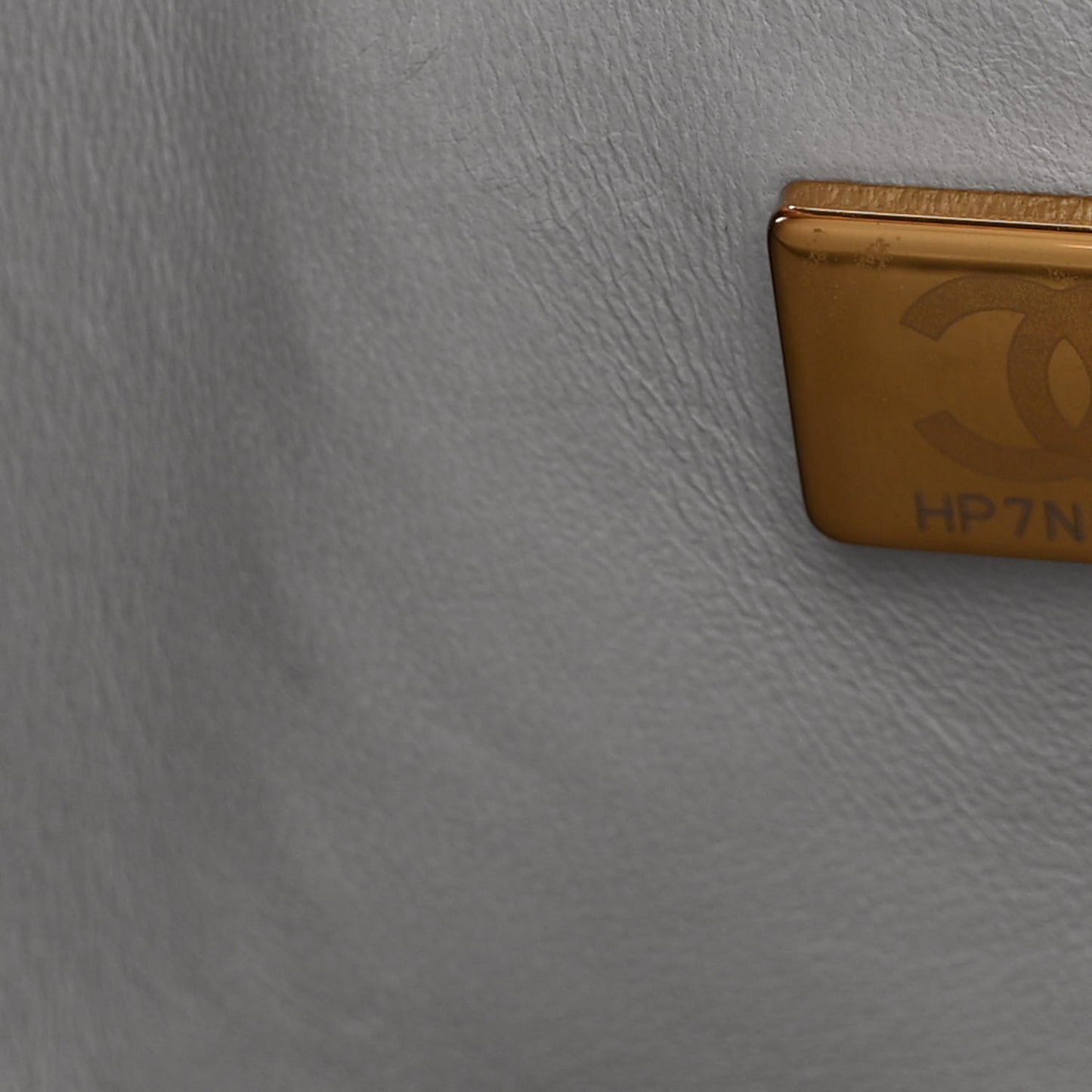 Caviar Quilted Medium Double Flap Grey