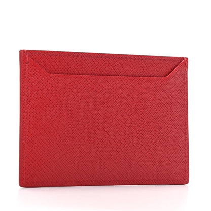 Prada Saffiano Metal Card Case Fuoco 3 of 7