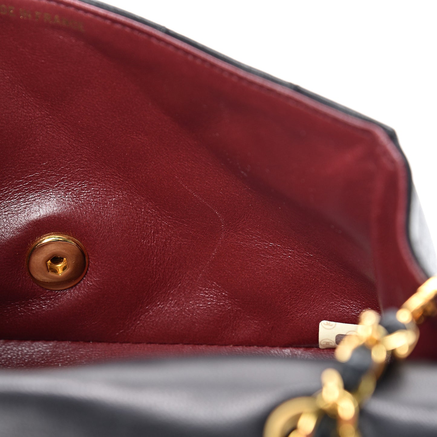 Lambskin Quilted Small Single Flap Black