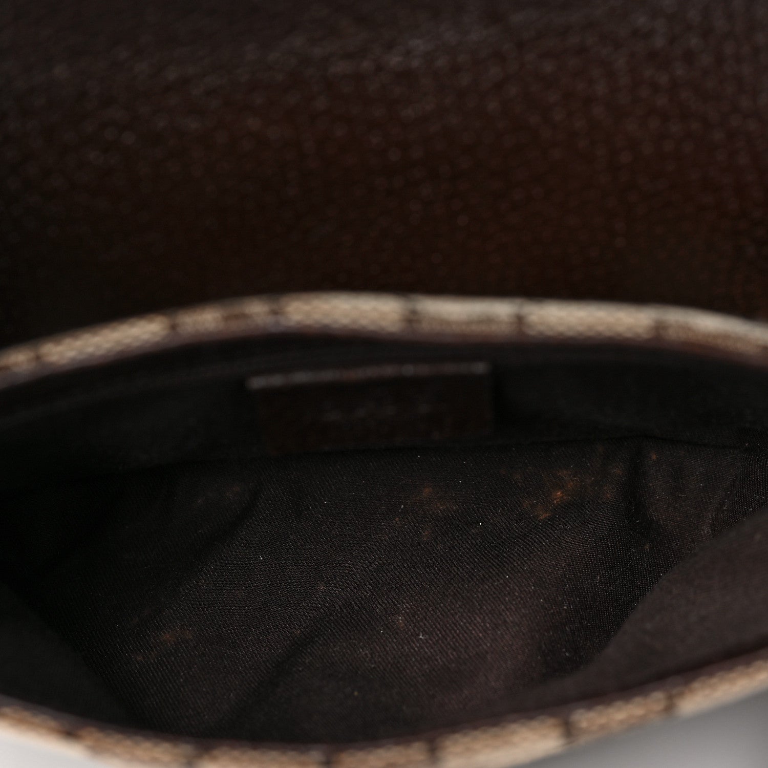 Gucci Monogram Waist Pouch Bag Dark Brown 5 of 9