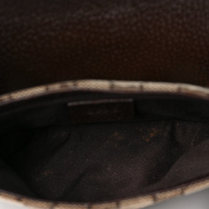 Gucci Monogram Waist Pouch Bag Dark Brown 5 of 9