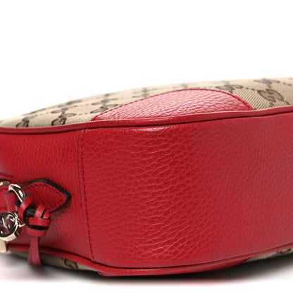 Gucci Monogram Dollar Calfskin Mini Bree Messenger Bag Red 9 of 10