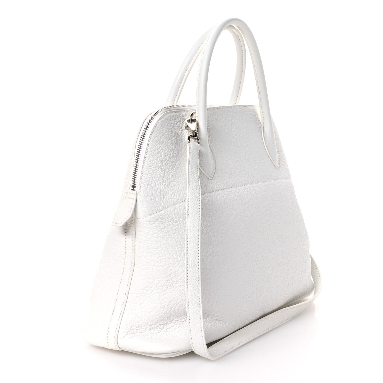 Hermes Taurillon Clemence Bolide 35 White 3 of 10