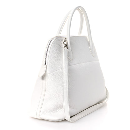 Hermes Taurillon Clemence Bolide 35 White 3 of 10