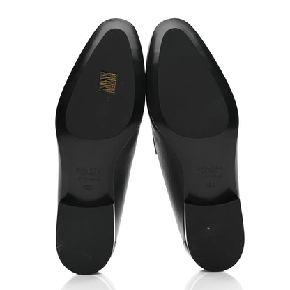 Chanel Calfskin Mens Stitched CC Loafers 43 Black 5 of 11