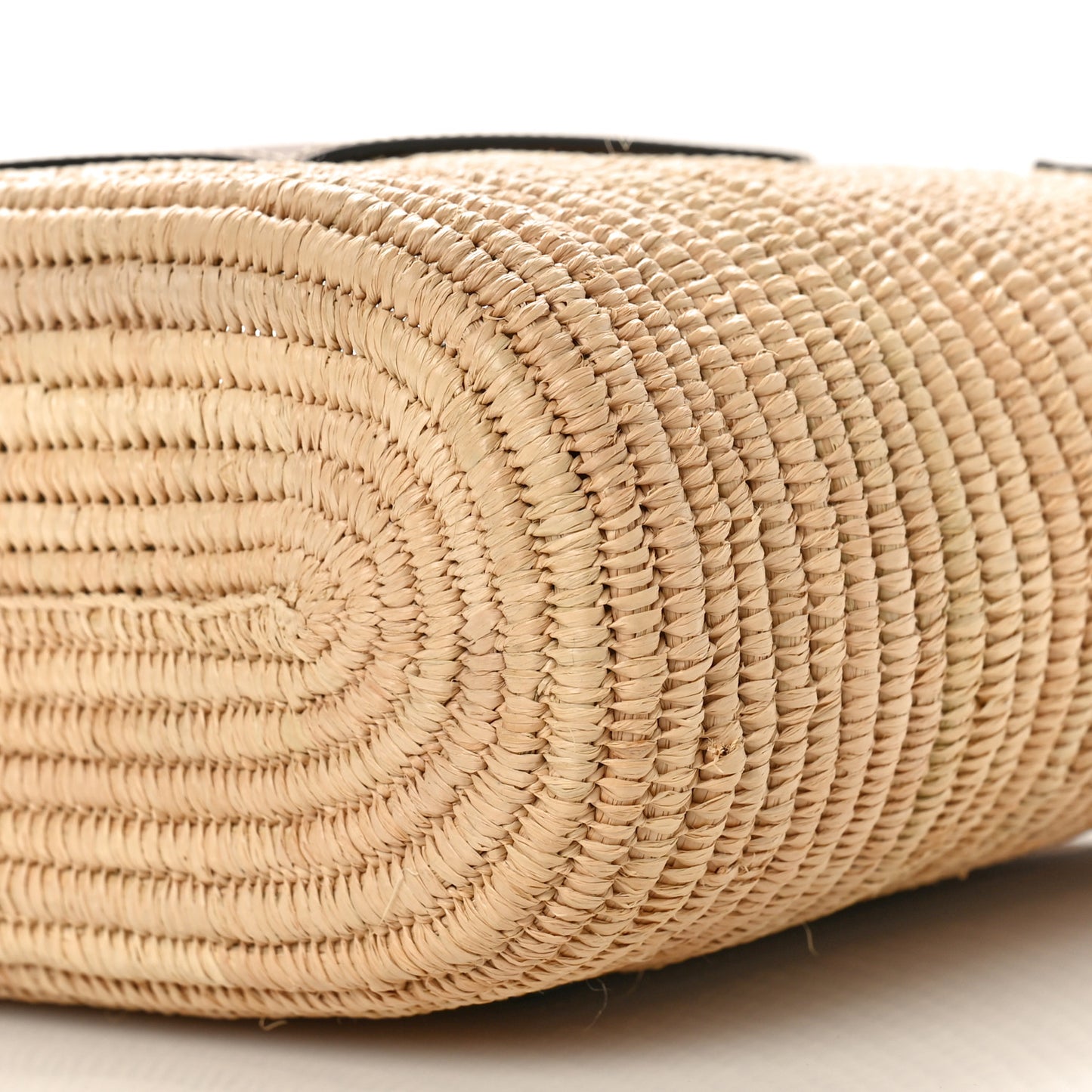 Raffia Small Square Basket Tote Bag Natural Tan