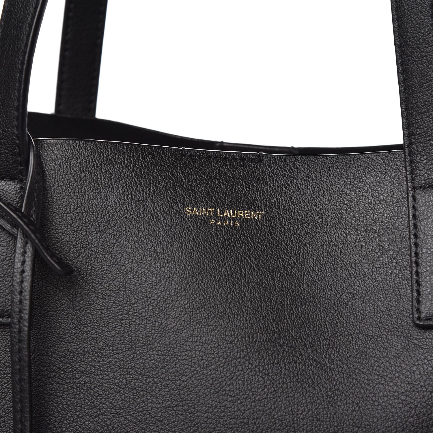 Saint Laurent Calfskin Large Shopping Tote Black 11 of 12