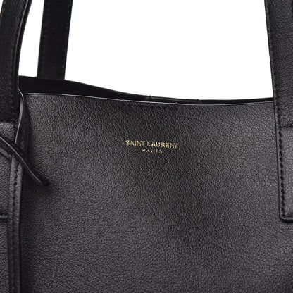 Saint Laurent Calfskin Large Shopping Tote Black 11 of 12