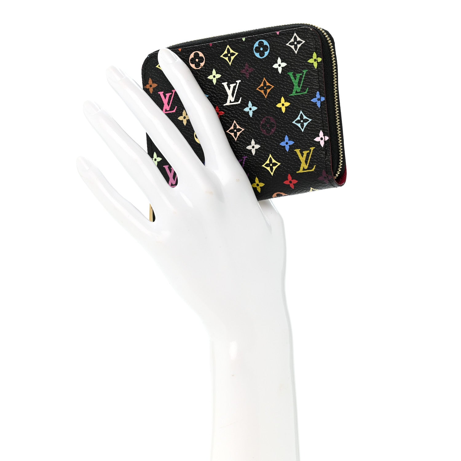 Louis Vuitton Monogram Multicolor Zippy Coin Purse Black Grenade 2 of 10