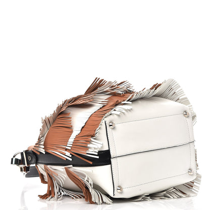 Proenza Schouler Calfskin Medium Fringe Bucket Bag Dune White 4 of 10