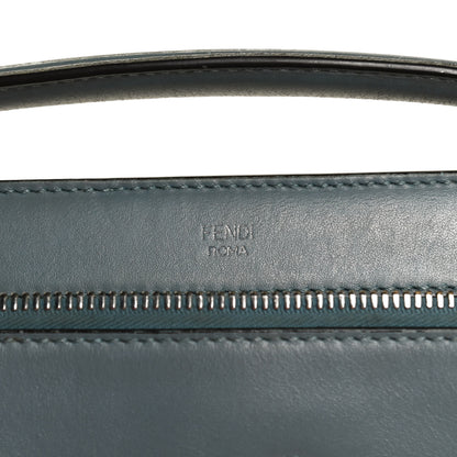 Fendi Vitello Baltico Dolce DotCom Satchel Riviera Blue Notte 6 of 12