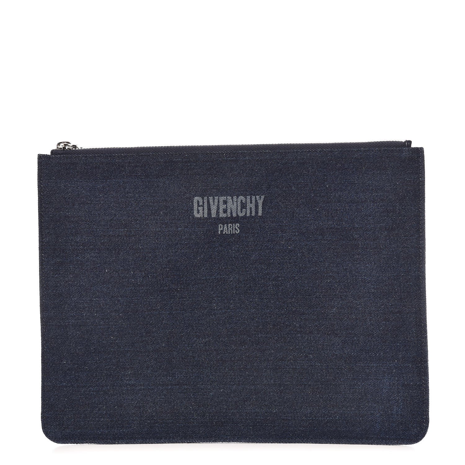 Givenchy Denim Medium Logo Pouch Blue 1 of 9