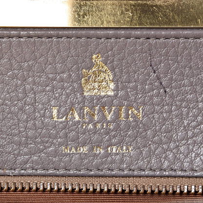 Lanvin Goatskin Trilogy Bowling Bag Mastic 6 of 18
