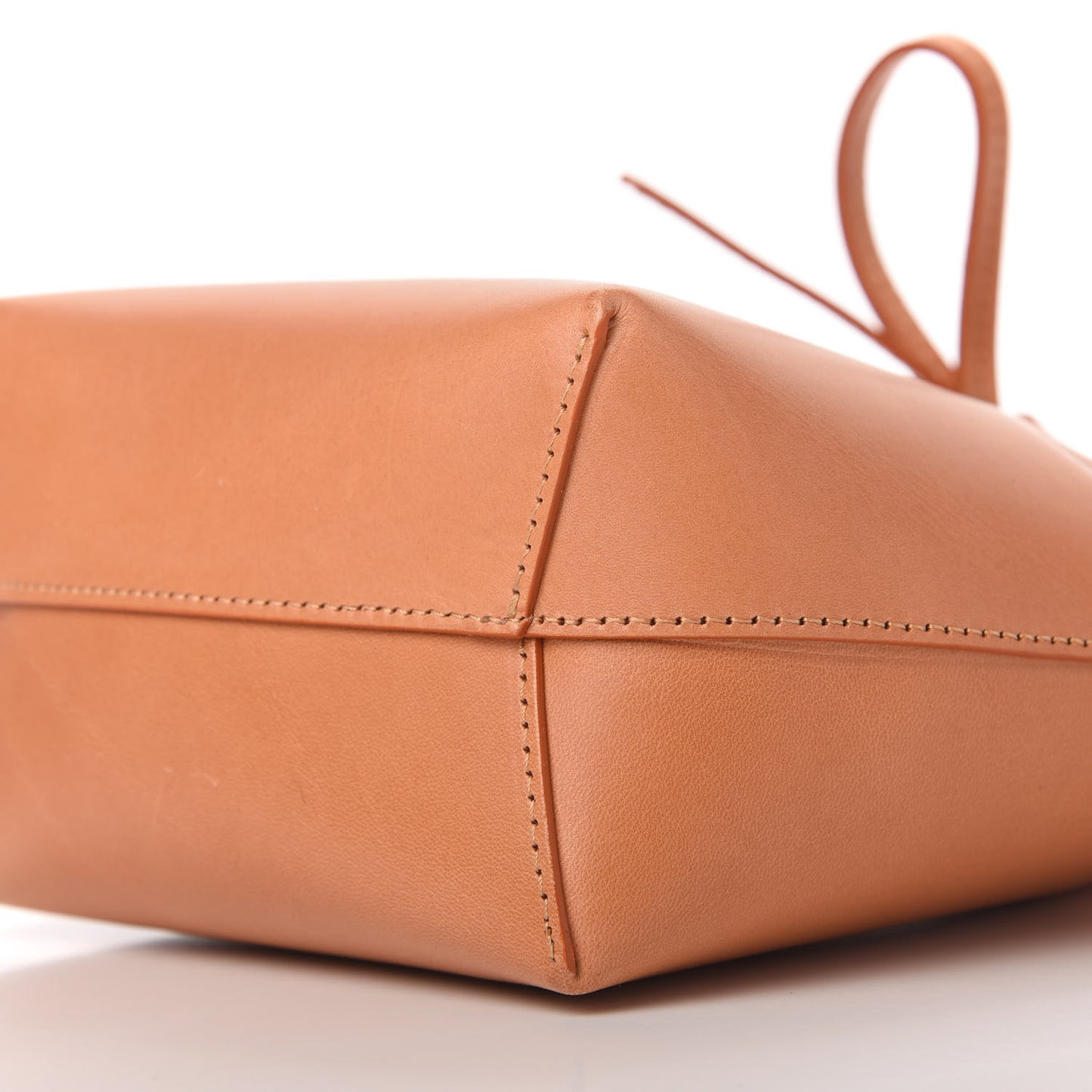 Calfskin Mini Bucket Bag Cammello Rosa