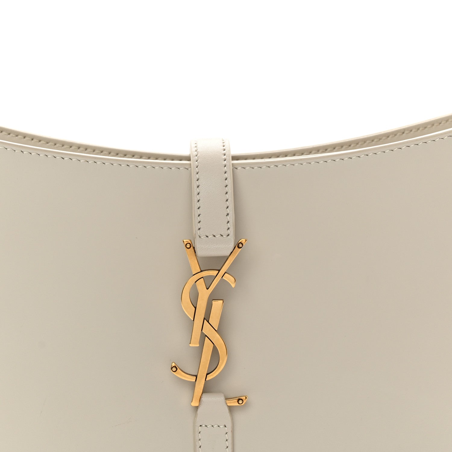 Saint Laurent Smooth Calfskin Le 5 A 7 Mini Hobo Crema Soft 8 of 11