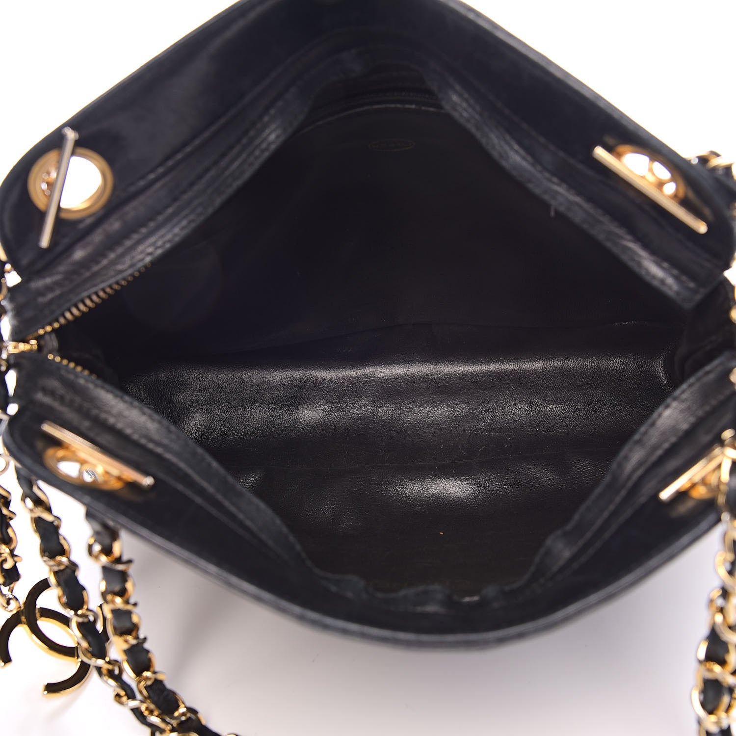 Chanel Lambskin Quilted Shoulder Bag Black 5 of 11
