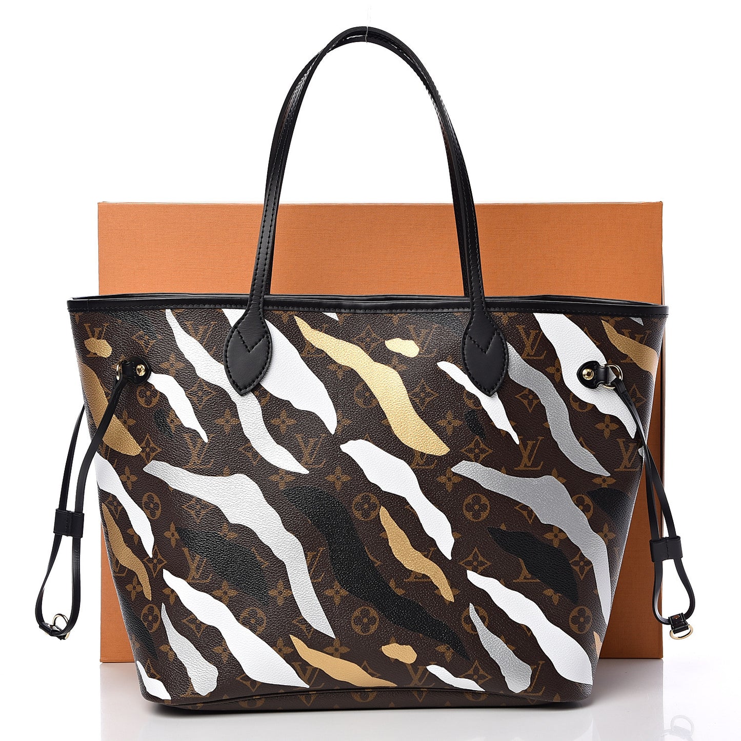 X LOL Monogram Neverfull MM Gold Silver