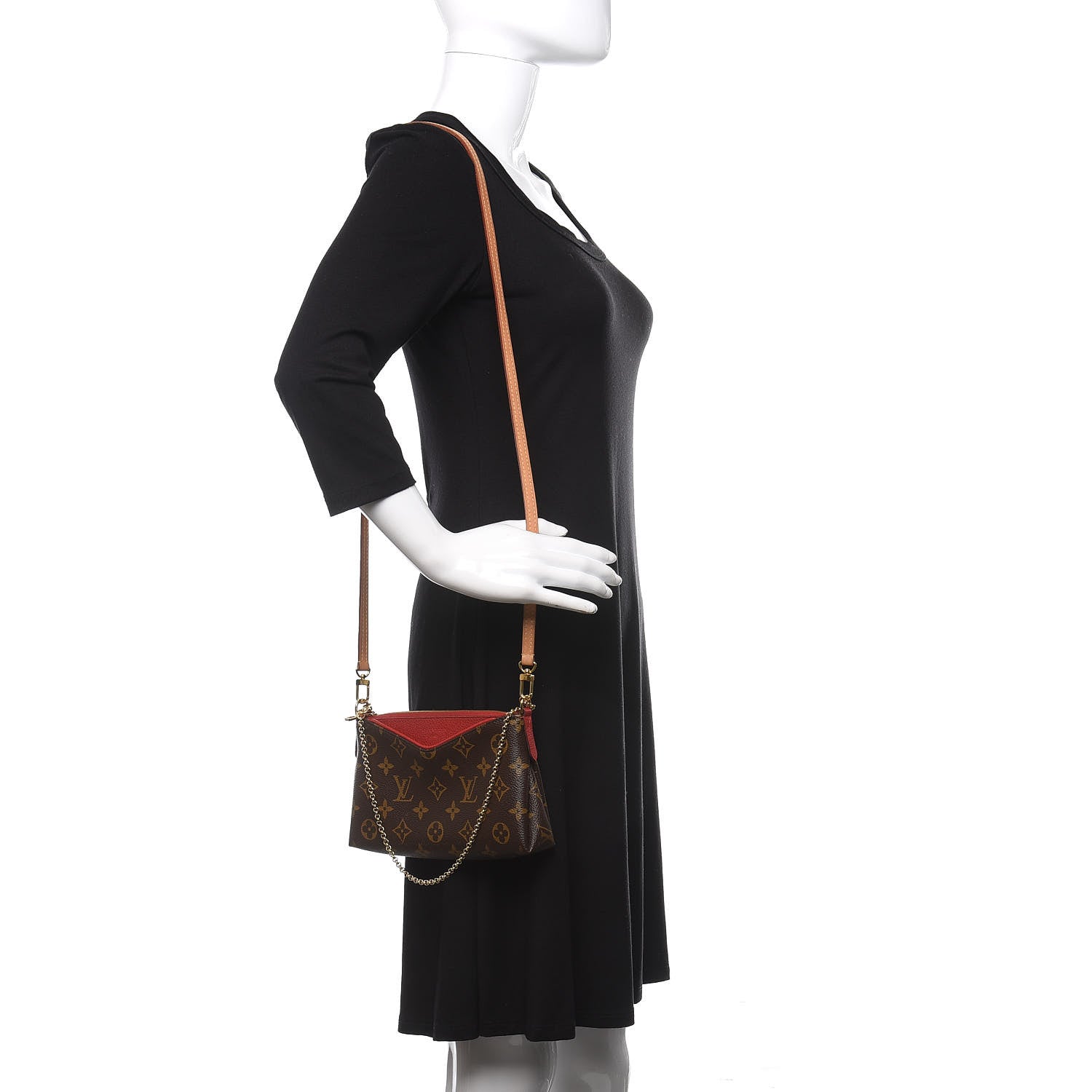 Louis Vuitton Monogram Pallas Clutch Cherry 2 of 10