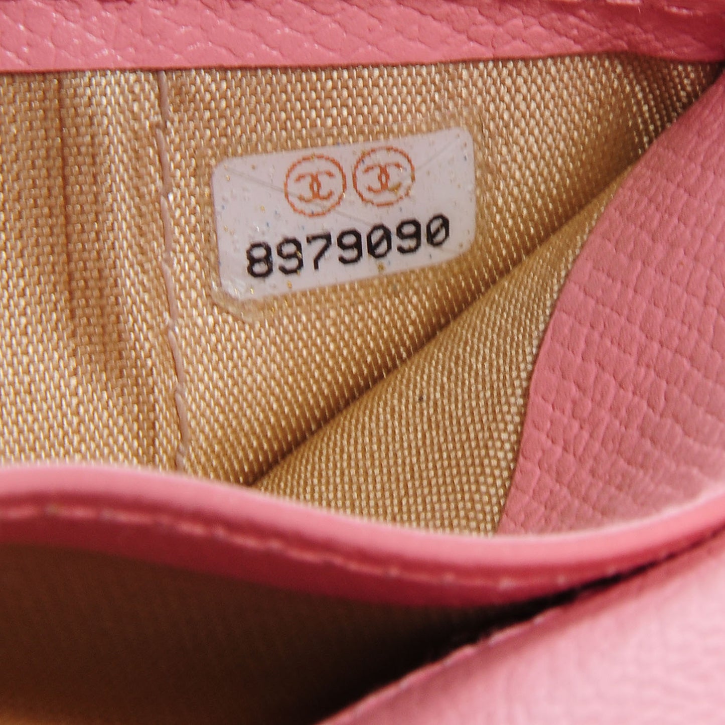 Leather Clutch Wallet Pink