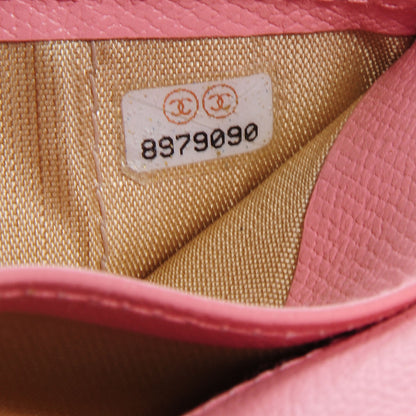 Chanel Leather Clutch Wallet Pink 7 of 8