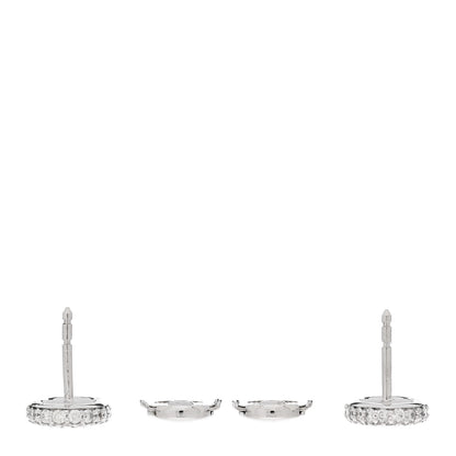 Hermes 18K White Gold Diamond New Farandole Earrings 3 of 5