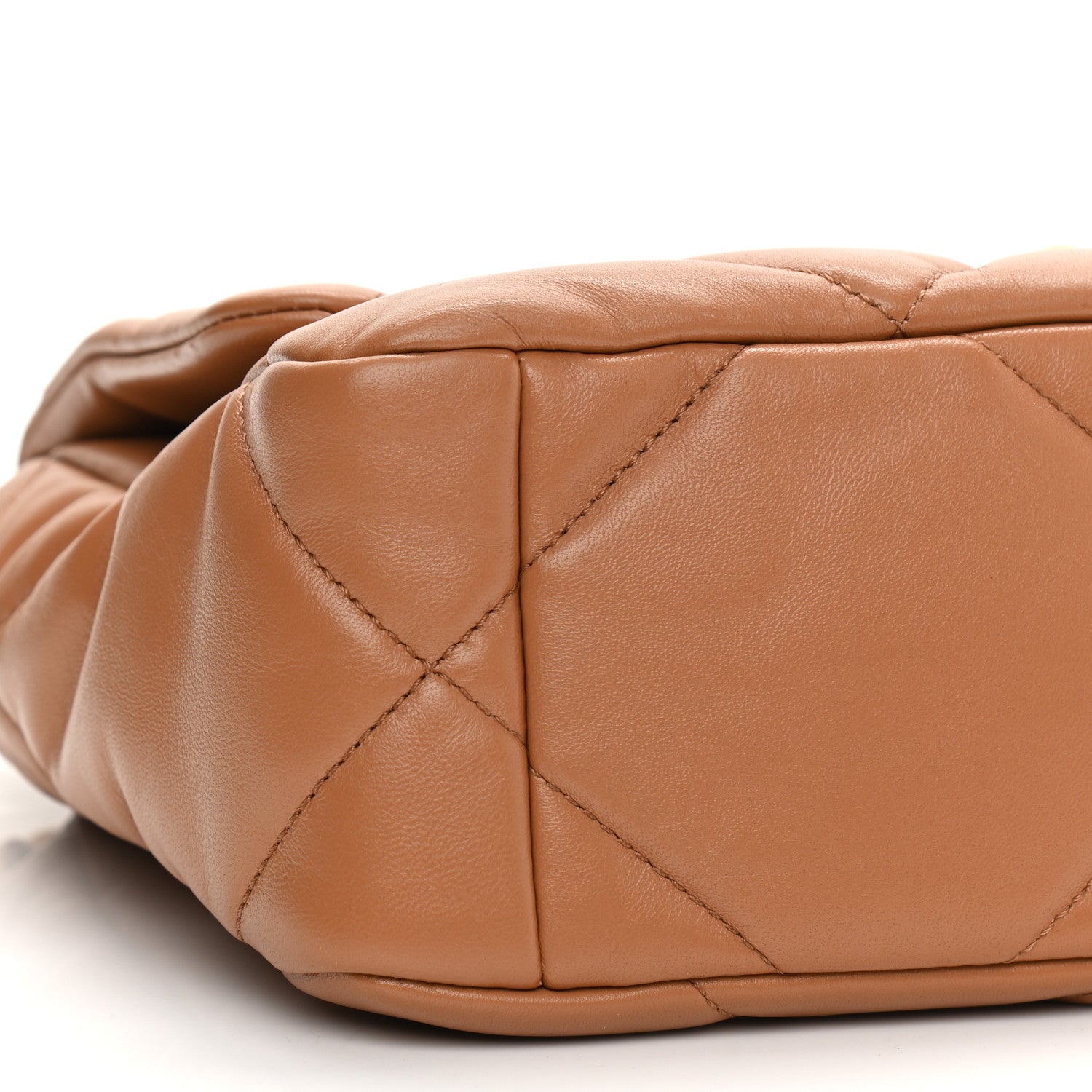 Chanel Lambskin Quilted Medium Chanel 19 Flap Brown 9 of 10