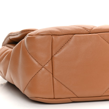 Chanel Lambskin Quilted Medium Chanel 19 Flap Brown 9 of 10