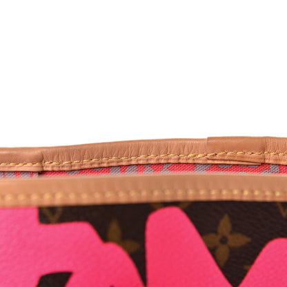 Louis Vuitton Monogram Graffiti Neverfull GM Fuchsia 11 of 12