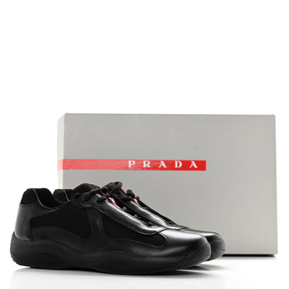 Prada Calfskin Mesh Neoprene America’s Cup Sneakers 9 Black 13 of 13