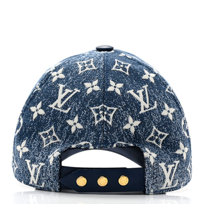 Louis Vuitton Monogram Jacquard Cap M Blue 6 of 11