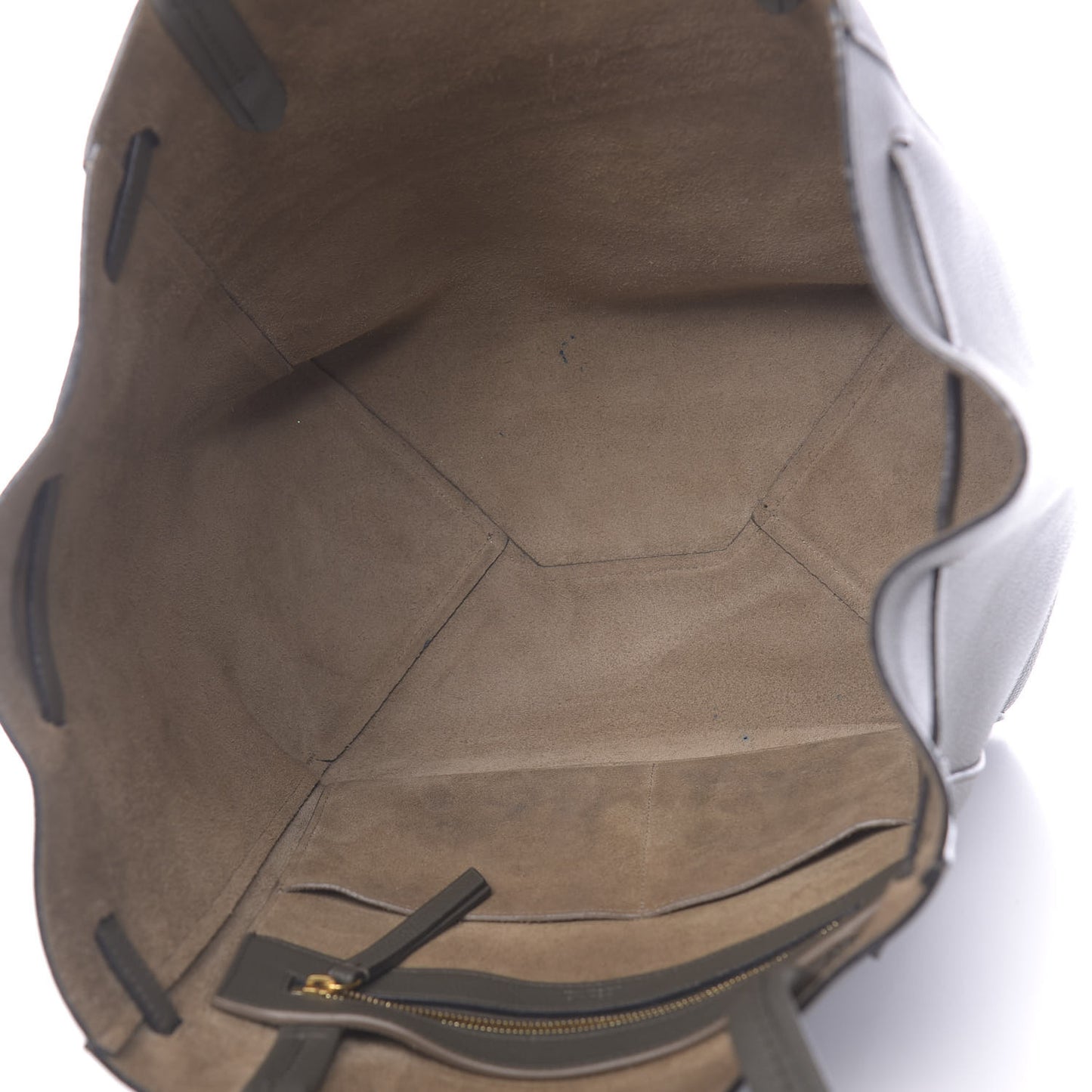 Soft Grained Calfskin Small Belt Cabas Phantom Stone