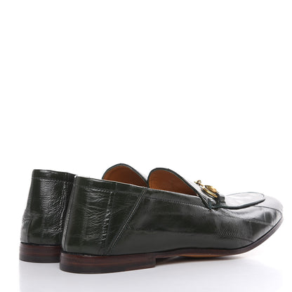 Gucci Eel Mens Horsebit Loafers 5 Verde 4 of 11
