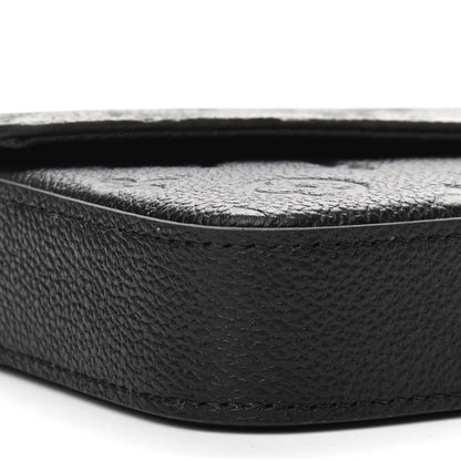 Louis Vuitton Empreinte Pochette Felicie Chain Wallet Black 9 of 11