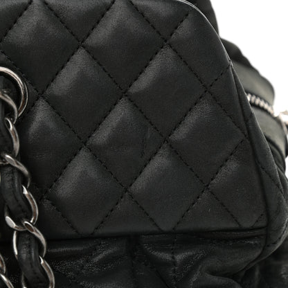 Chanel Iridescent Calfskin Chic Quilt Bowling Bag Black 10 of 11