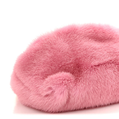 Valentino Garavani Mink Fur Clutch Pink 7 of 8