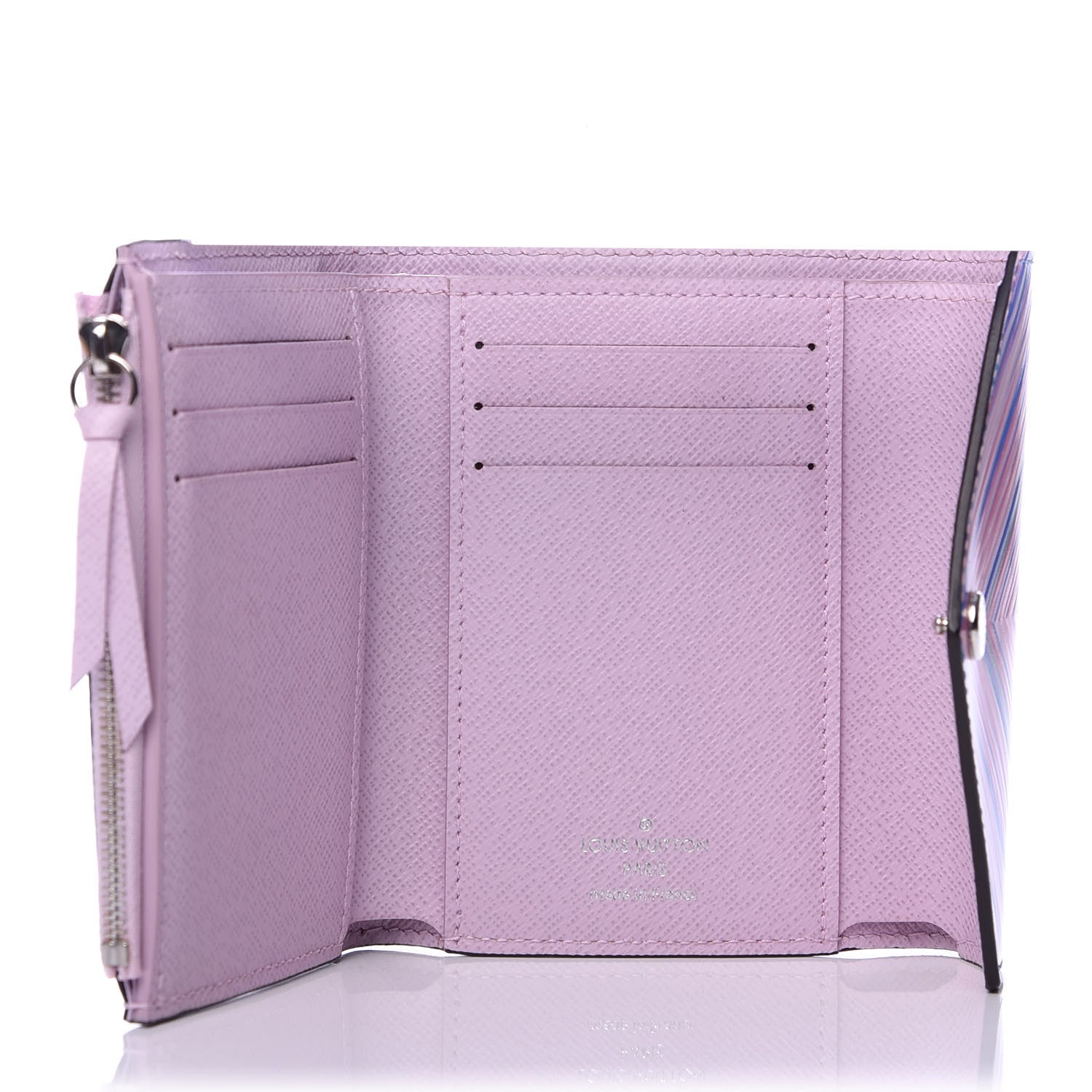 Louis Vuitton Epi Tropical Victorine Wallet Blue Rose 5 of 7
