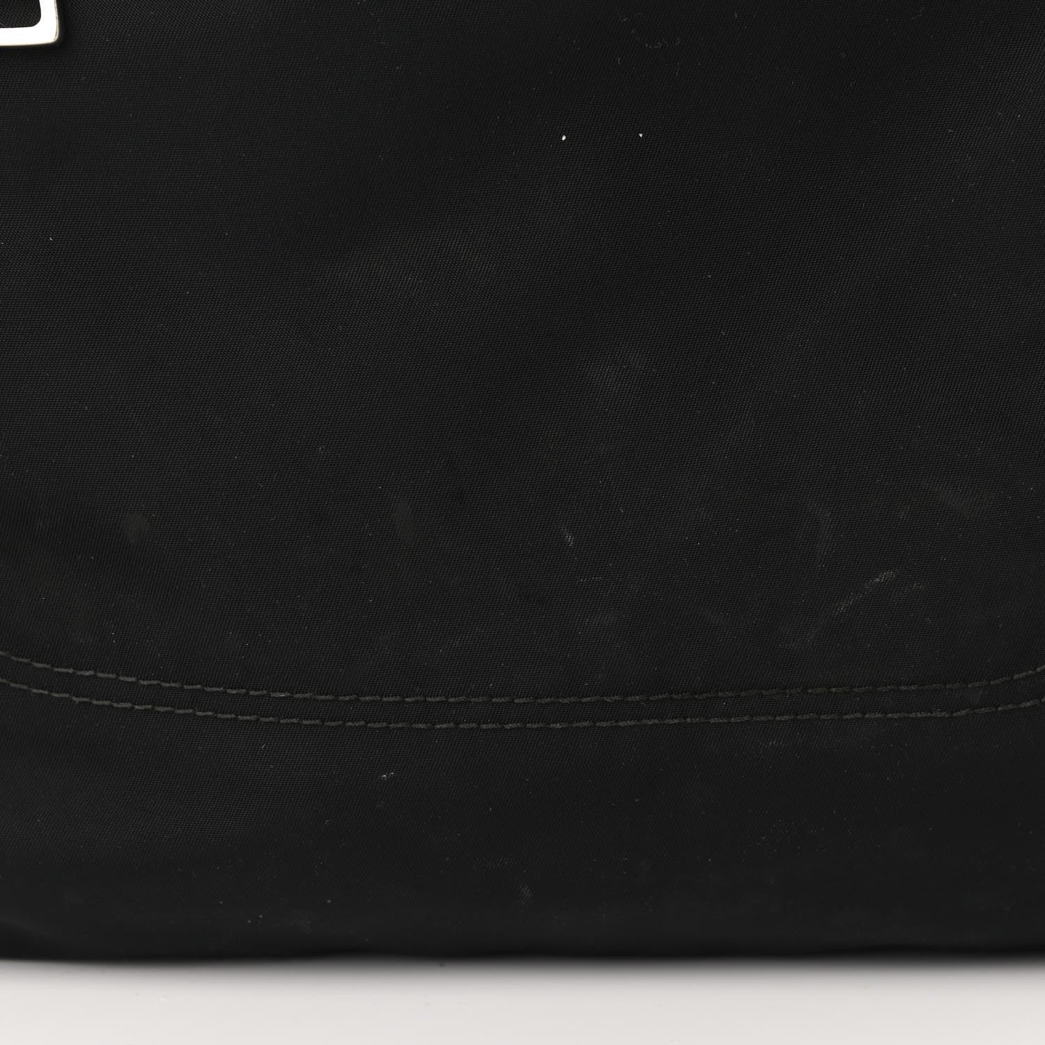 Prada Tessuto Nylon Saffiano Flat Messenger Bag Black 9 of 11