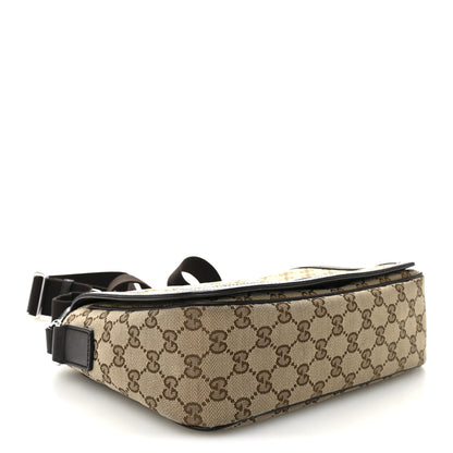 Gucci Monogram Flap Messenger Bag Beige Dark Brown 4 of 11